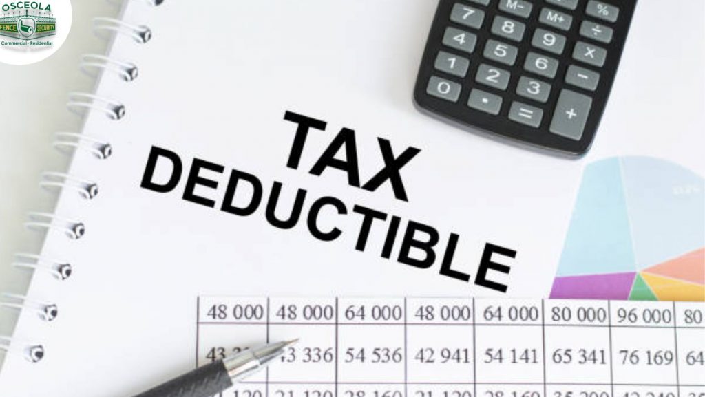 Deduct the cost of a fence Deductible tax