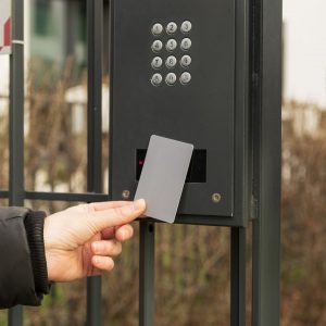 automatic security gate card reader chicago