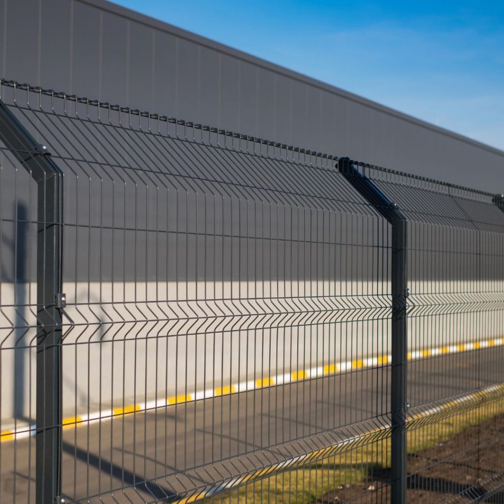 how is a pre fabricated powder coated steel fence installed