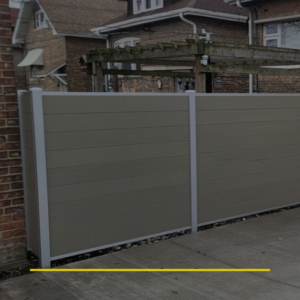 osceola fence company brown composite fence chicago