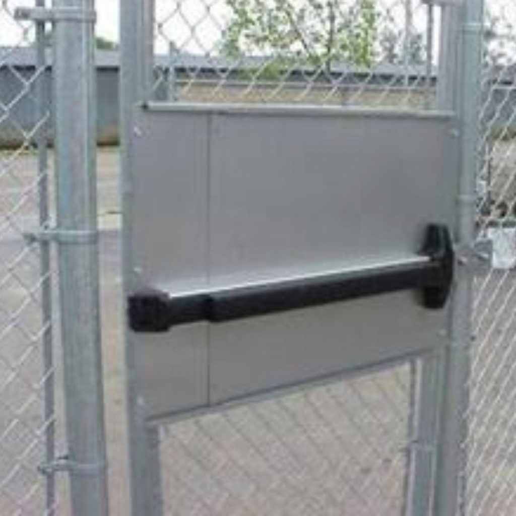 panic gate chain link fence chicago