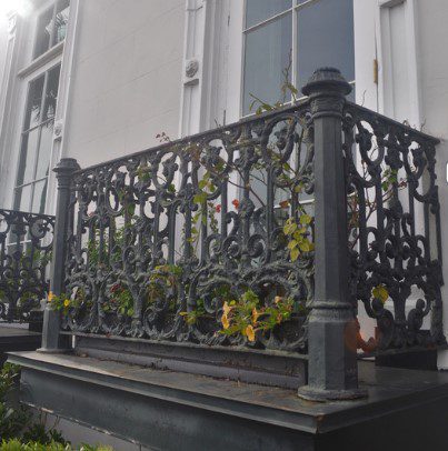 personalized balconies with wrought iron