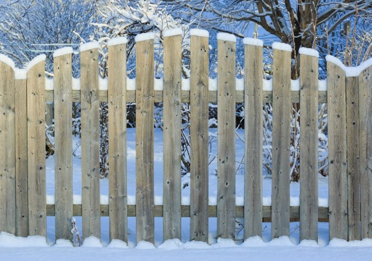 thing about installing a fence during winter